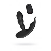 Стимулятор простаты Levett Jonas с пультом ДУ, силикон, чёрный