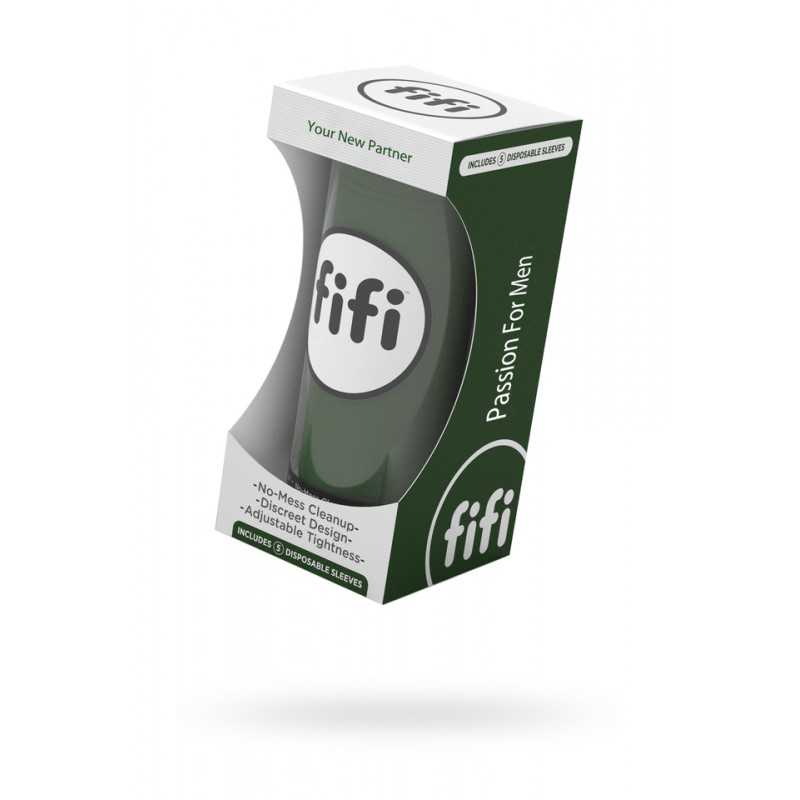 Мастурбатор нереалистичный FIFI MALE, текстиль, зелёный