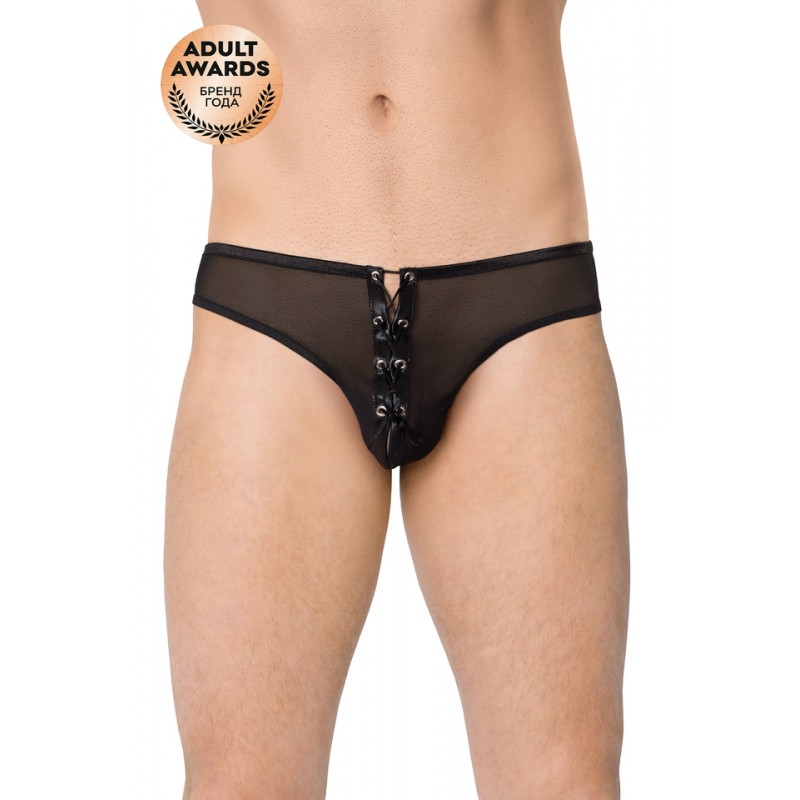 Трусы мужские на шнуровке SoftLine Collection, черный, M/L