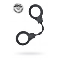 Силиконовые наручники A-Toys by TOYFA, силикон, черные, 33 см