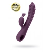 Вибратор с клиторальным стимулятором KOKOS SMON, силикон, фиолетовый, 23 см