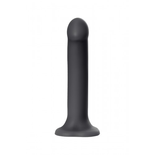 Ремневой нереалистичный страпон на присоске Strap-on-me, XL, силикон, черный, 20 см