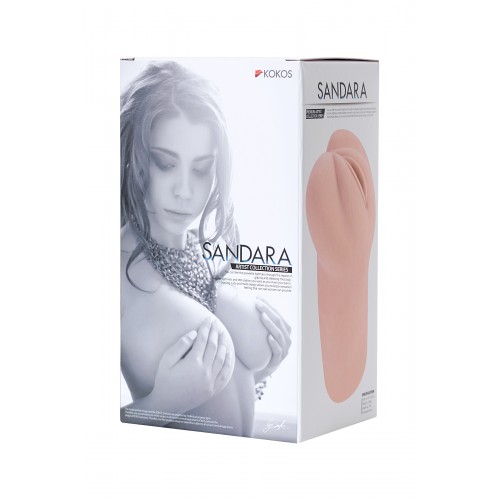 Мастурбатор реалистичный KOKOS Sandara с двойным слоем, TPR, телесный, 20 см
