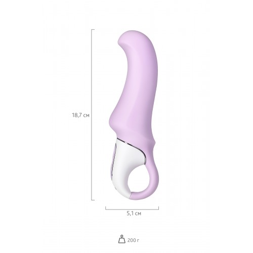 Нереалистичный вибратор Satisfyer Vibes Charming Smile, Силикон, Фиолетовый, 18,7 см