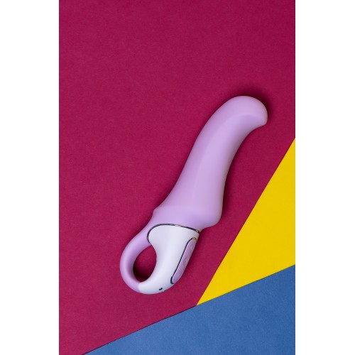 Нереалистичный вибратор Satisfyer Vibes Charming Smile, Силикон, Фиолетовый, 18,7 см