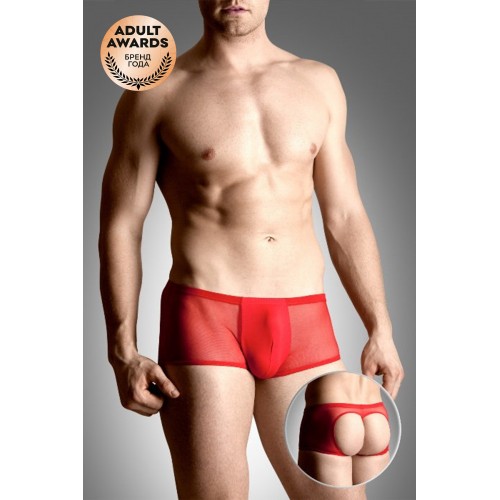 Шорты мужские с открытыми ягодицами SoftLine Collection, красный, M/L