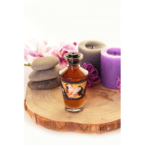 Масло для массажа Shunga Caramel Kisses, разогревающее, с ароматом карамели, 100 мл