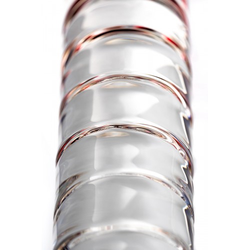 Двусторонний фаллоимитатор Sexus Glass, стекло, прозрачный, 22 см