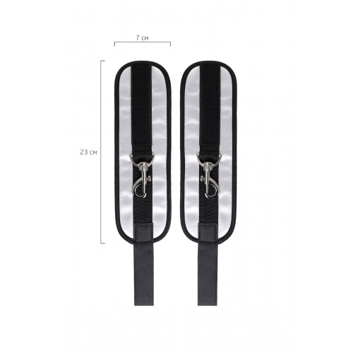 Фиксаторы для рук Anonymo, полиэстер, серебряные, 23 см