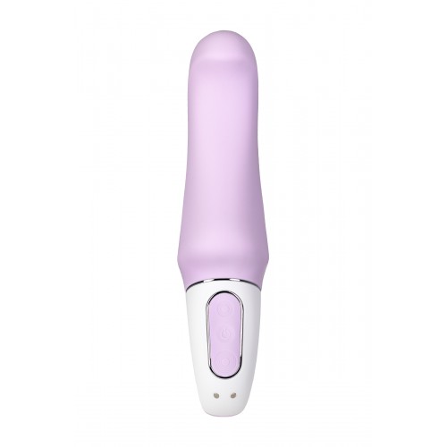 Нереалистичный вибратор Satisfyer Vibes Charming Smile, Силикон, Фиолетовый, 18,7 см