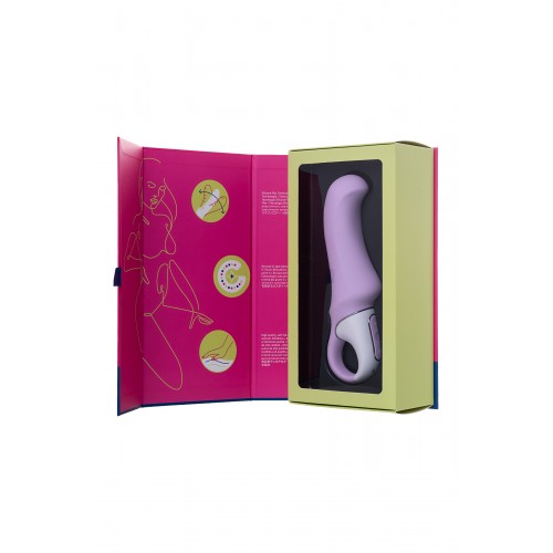 Нереалистичный вибратор Satisfyer Vibes Charming Smile, Силикон, Фиолетовый, 18,7 см