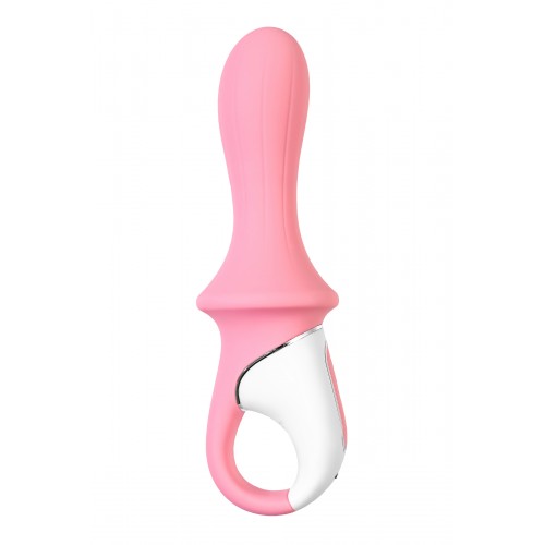 Нереалистичный вибратор Satisfyer Air Pump Booty 5, силикон, розовый, 15 см.