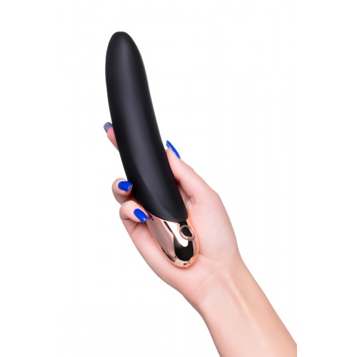 Нереалистичный вибратор WANAME D-SPLASH WATERFALL, силикон, чёрный, 21,3 см