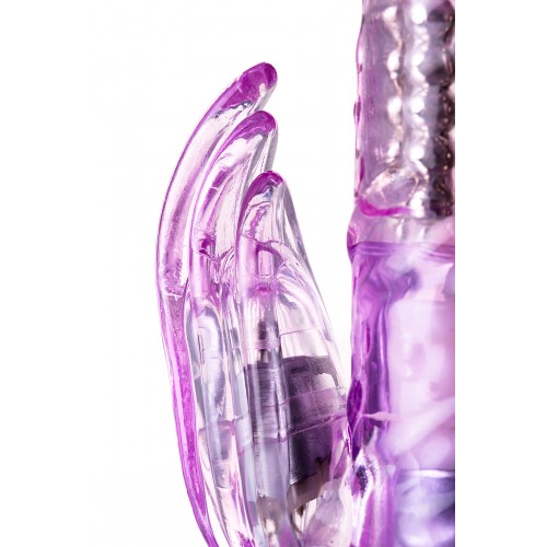 Вибратор с клиторальным стимулятором TOYFA A-Toys  High-Tech fantasy , TPE, Фиолетовый, 22 см
