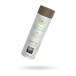 Съедобное масло для тела Кокос и Ананас, 75мл. (иной угол)