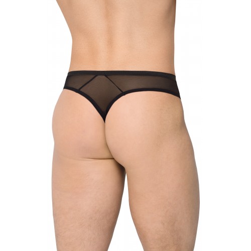 Трусы мужские Wetlook + Сетка SoftLine Collection, чёрный, M/L