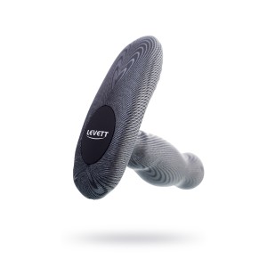 Стимулятор простаты Levett Ancus, силикон, чёрный, 11 см (иной угол)