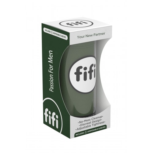 Мастурбатор нереалистичный FIFI MALE, текстиль, зелёный