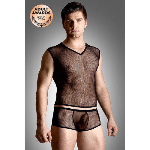 Костюм-сетка мужской SoftLine Collection, черный-M/L