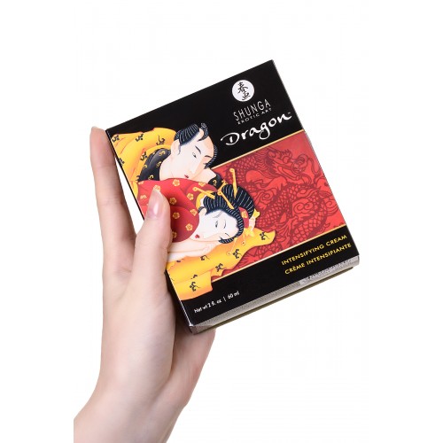 Усиливающий крем для пар Shunga Dragon, возбуждающий эффект «ледяного огня», 60 мл
