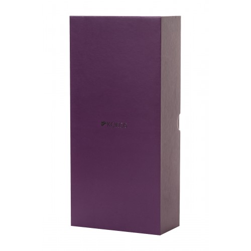 Вибратор с клиторальным стимулятором KOKOS SMON, силикон, фиолетовый, 23 см