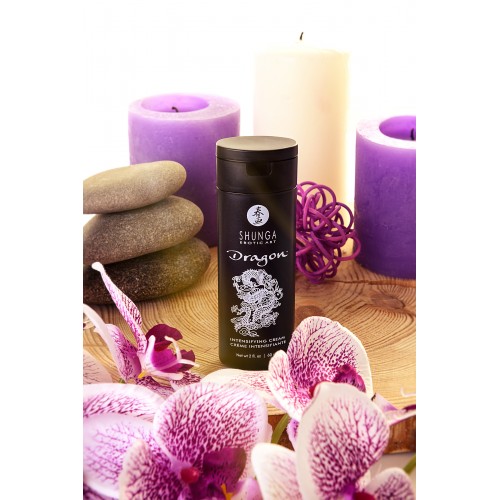 Усиливающий крем для пар Shunga Dragon, возбуждающий эффект «ледяного огня», 60 мл