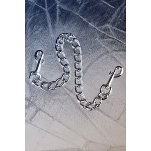 Соединительная цепочка, TOYFA Metal, серебристая (иной угол)