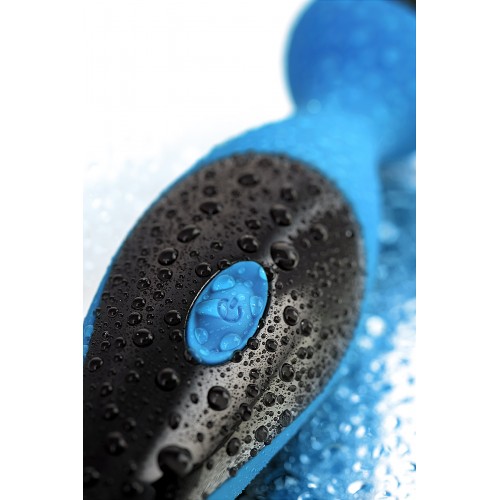 Вибростимулятор L'EROINA by TOYFA Cosmy, 7 режимов вибрации, силикон, голубой, 18,3 см, Ø 3,6 см