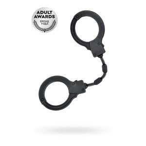 Силиконовые наручники A-Toys by TOYFA, силикон, черные, 33 см (иной угол)