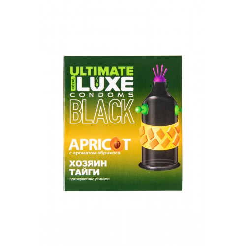 Презервативы Luxe BLACK ULTIMATE Хозяин Тайги (Абрикос)