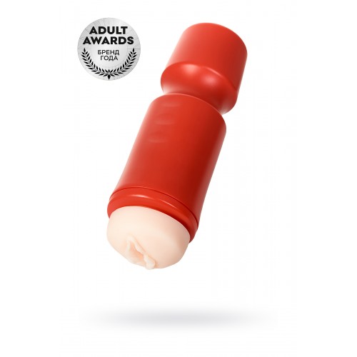 Мастурбатор,красный/телесный, вагина, TOYFA A-Toys,24cm, 7,6 cm