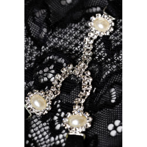 Трусики со стразами Joli Aileen, черный, OS