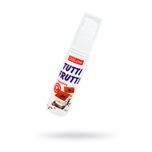 Съедобная гель-смазка TUTTI-FRUTTI для орального секса со вкусом тирамису 30г (иной угол)