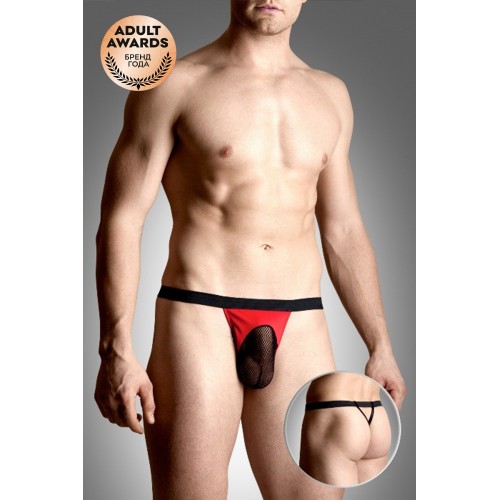 Стринги мужские с сеточкой SoftLine Collection, чёрный, M/L