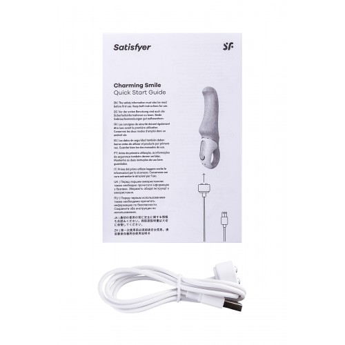 Нереалистичный вибратор Satisfyer Vibes Charming Smile, Силикон, Фиолетовый, 18,7 см