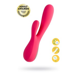Вибратор Satisfyer Mono Flex с возможностью управления через смартфон красный Вибратор Satisfyer Mono Flex с возможностью управления через смартфон красный (иной угол)