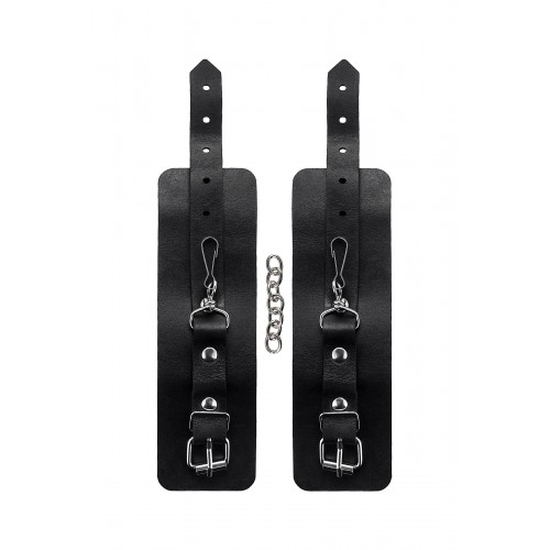 Наручники однослойные Pecado BDSM, натуральная кожа, черные