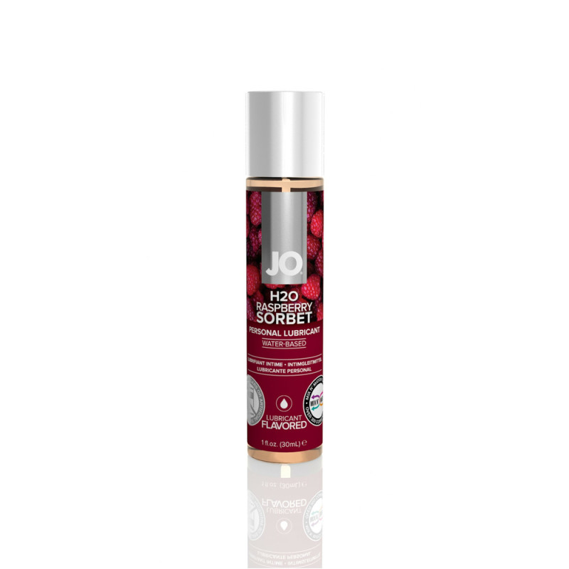 Съедобный лубрикант со вкусом малины JO H2O Raspberry sorbet, 30 мл