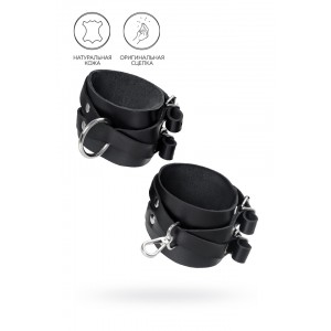 Оковы Pecado BDSM, с двумя перекрёстными ремешками, сцепка-оригинальный карабин, натуральная кожа
