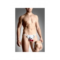 Стринги мужские Мишка SoftLine Collection, белый, S/L