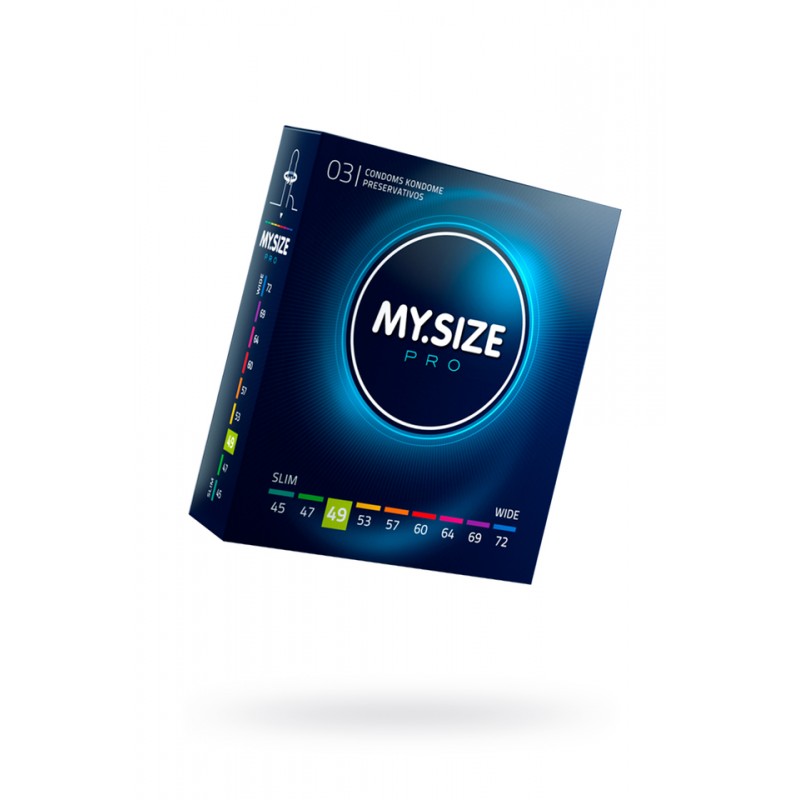 Презервативы My.Size, латекс, 16 см, 4,9 см, 3 шт.