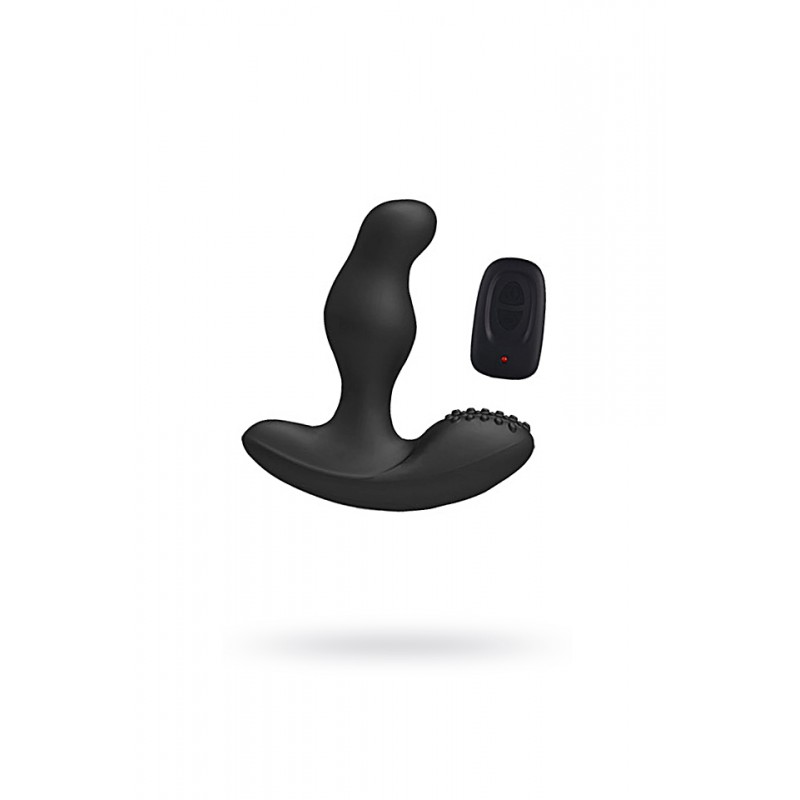 Стимулятор простаты Levett Caesar с вращающейся головкой, силикон, черный, 13 см