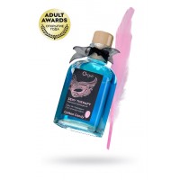 Комплект для сладких игр Orgie Lips Massage со вкусом сахарной ваты (массажное масло для поцелуев, перо и руководство), 100 мл