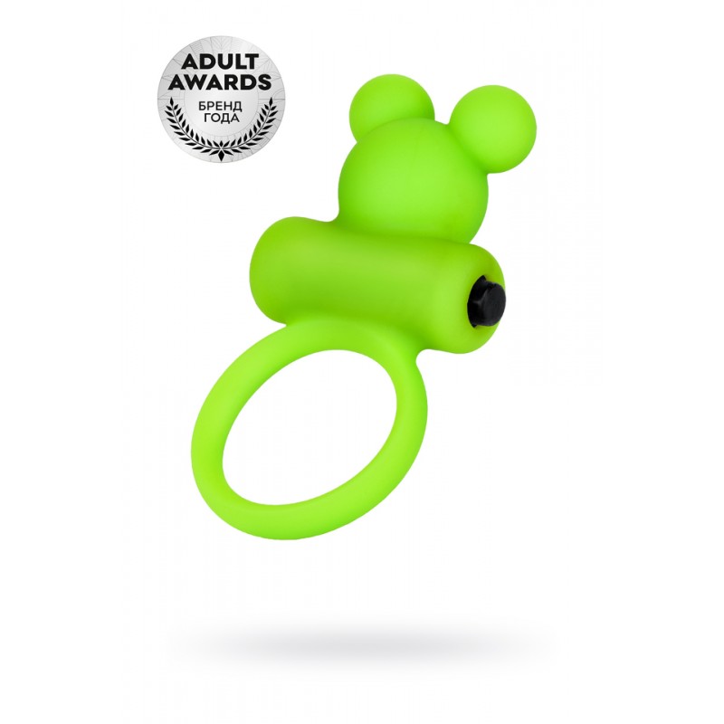 Виброкольцо на пенис A-Toys by TOYFA, силикон, зеленое, Ø 3,1 см