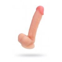 Фаллоимитатор RealStick Silicone Hugh J, телесный, 20,5 см