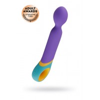 Нереалистичный вибратор PMV, Base - Wand , Силикон, Фиолетовый, 24 см.