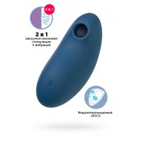 Вакуум-волновой бесконтактный стимулятор клитора Satisfyer Vulva Lover 2, силикон, синий