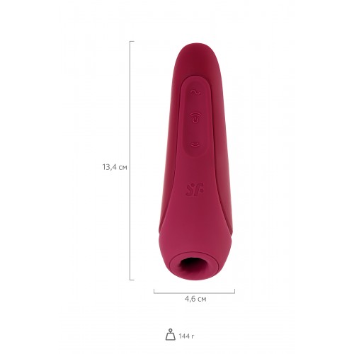 Вакуумный стимулятор Satisfyer Curvy 1+ Rose Red с дистанционном управлением