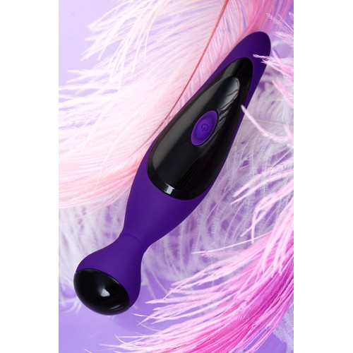 Вибростимулятор L'EROINA by TOYFA Cosmy, 7 режимов вибрации, силикон, фиолетовый, 18,3 см, Ø 3,6 см