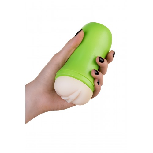 Мастурбатор TOYFA A-Toys, вагина, зеленый/телесный, 14 см